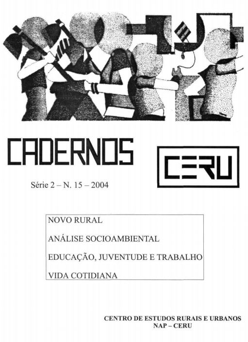 					View Vol. 15 (2004): Cadernos CERU Série 2 Volume 15
				